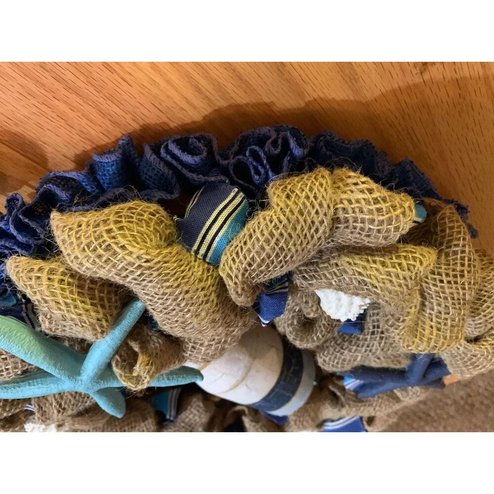 Coastal Nautical Natural Ruffled 18